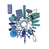 2024 NEW 20pcs full diamond keychain sets with TZ